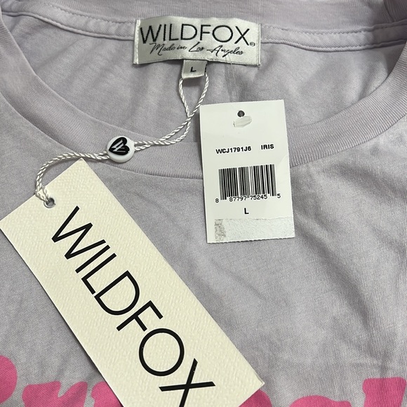 NWT $68 Wildfox “Brunch Enthusiast” Lavender Tee Size M and L - Picture 8 of 8